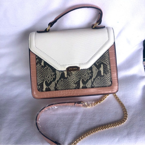 Aldo Tri-Color Crossbody Animal Print Handbag. NWT - Picture 2 of 13